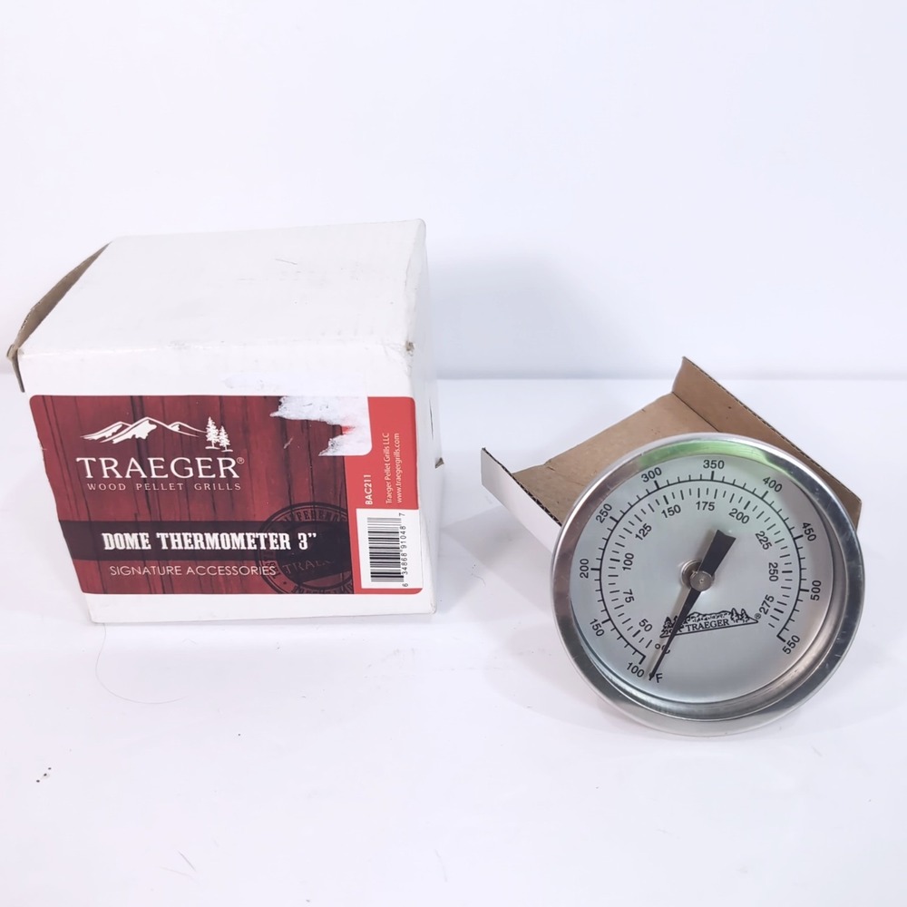 Replacement 3 Inch Dome Thermometer For Traeger Wood Pellet Grills BAC211-AMP